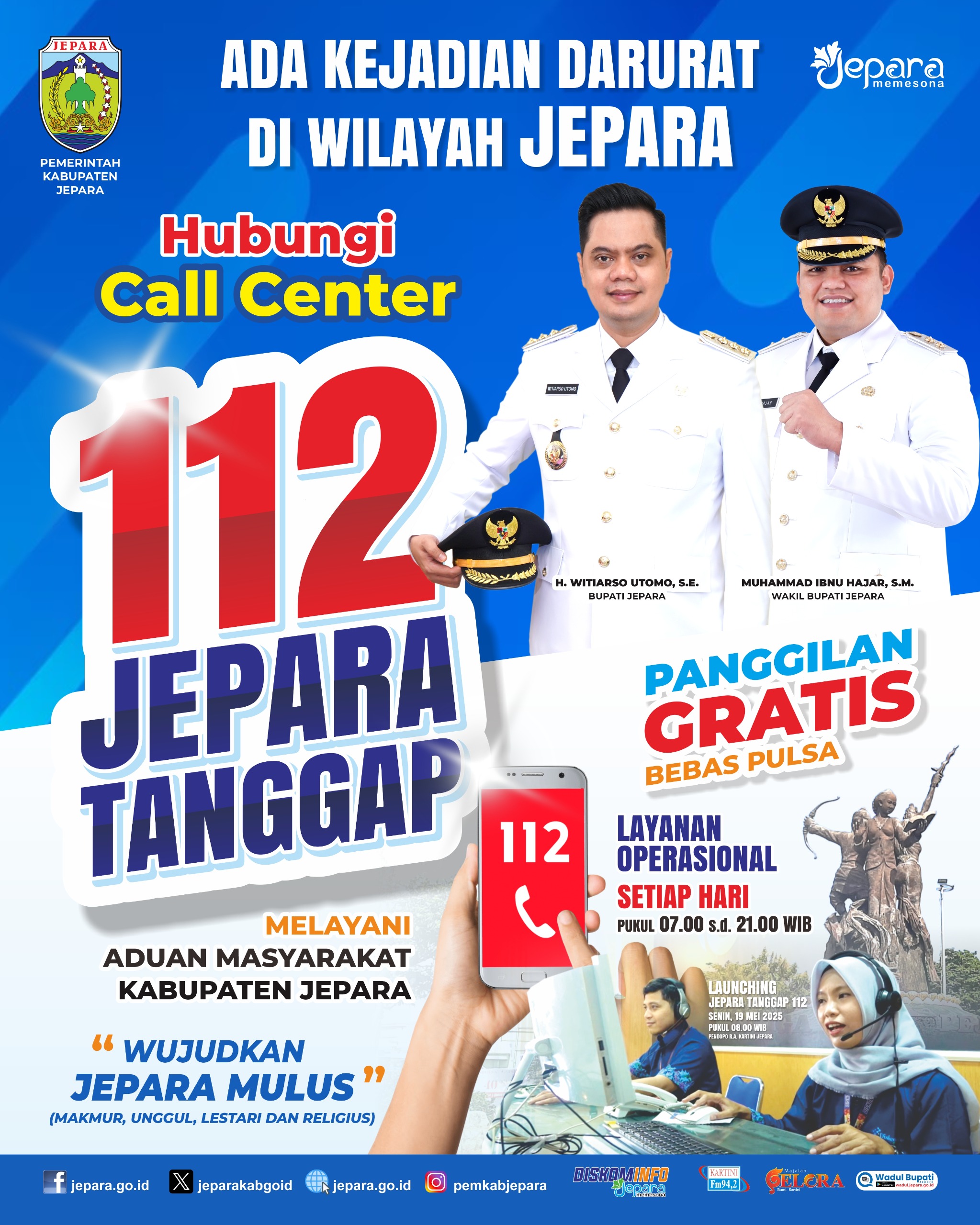Flyer Call Center Jepara Tanggap 112